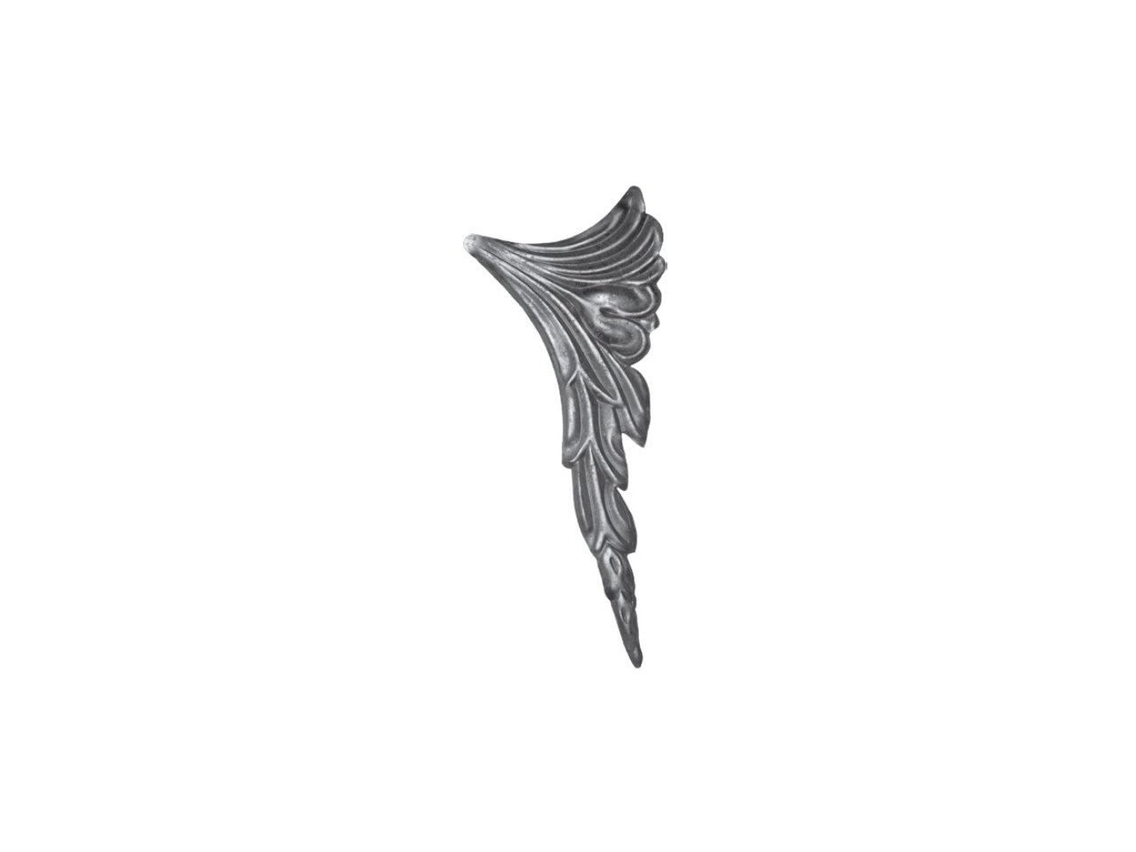 Stalowy kwiat kuty 300x120mm 14.705.01 Stalowy kwiat kuty 300x120mm 14.705.01