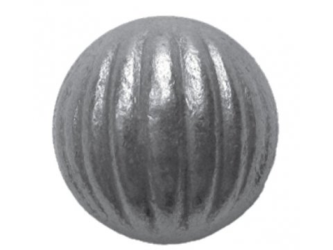Metalowa kula pełna fakturowana fi50 mm
