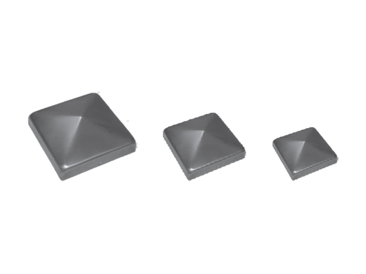 Daszek metalowy na słupek 25x25mm H20mm Daszek metalowy na słupek 25x25mm H20mm