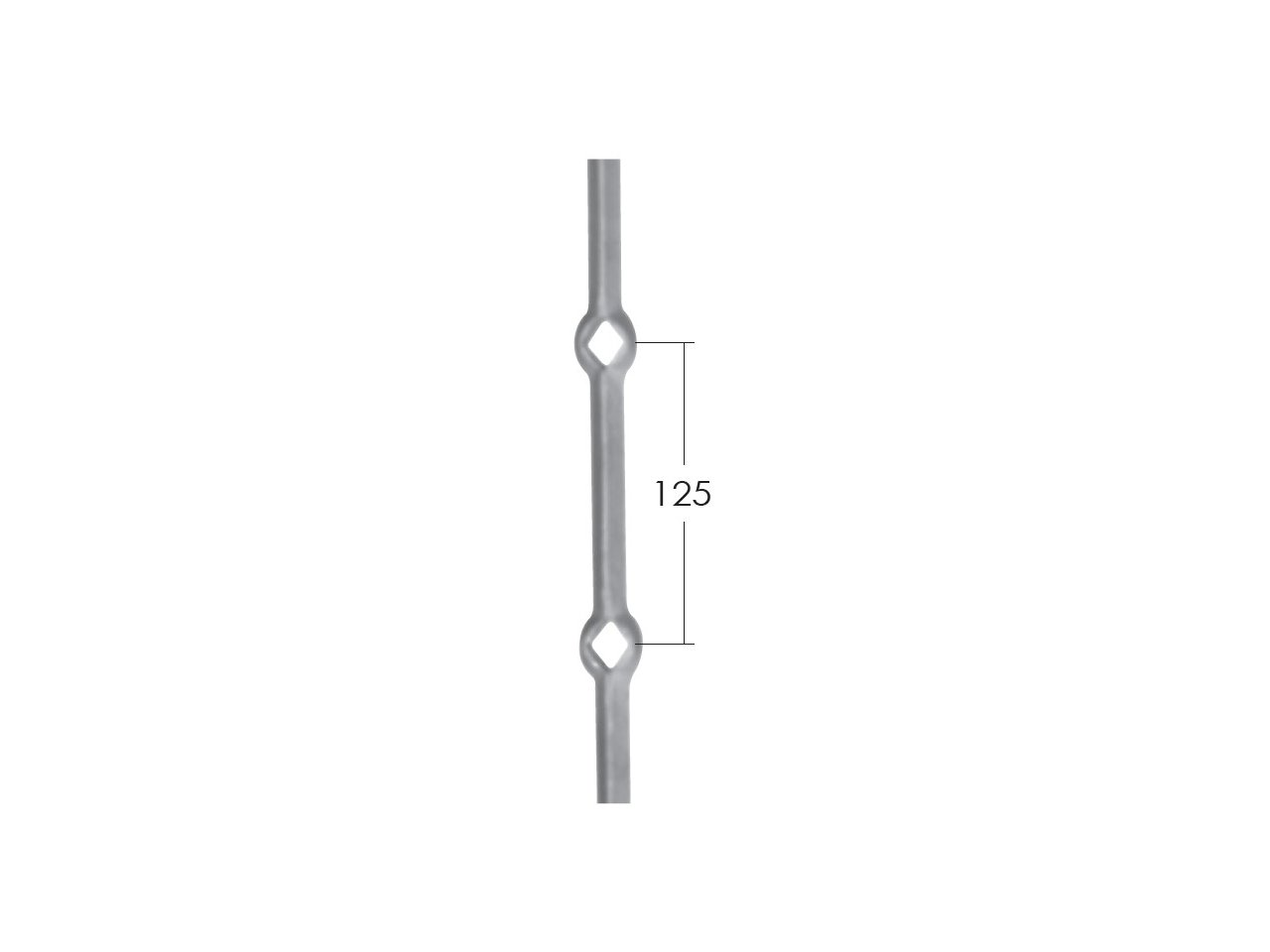Stalowy pręt do krat 14x14mm Stalowy pręt do krat 14x14mm