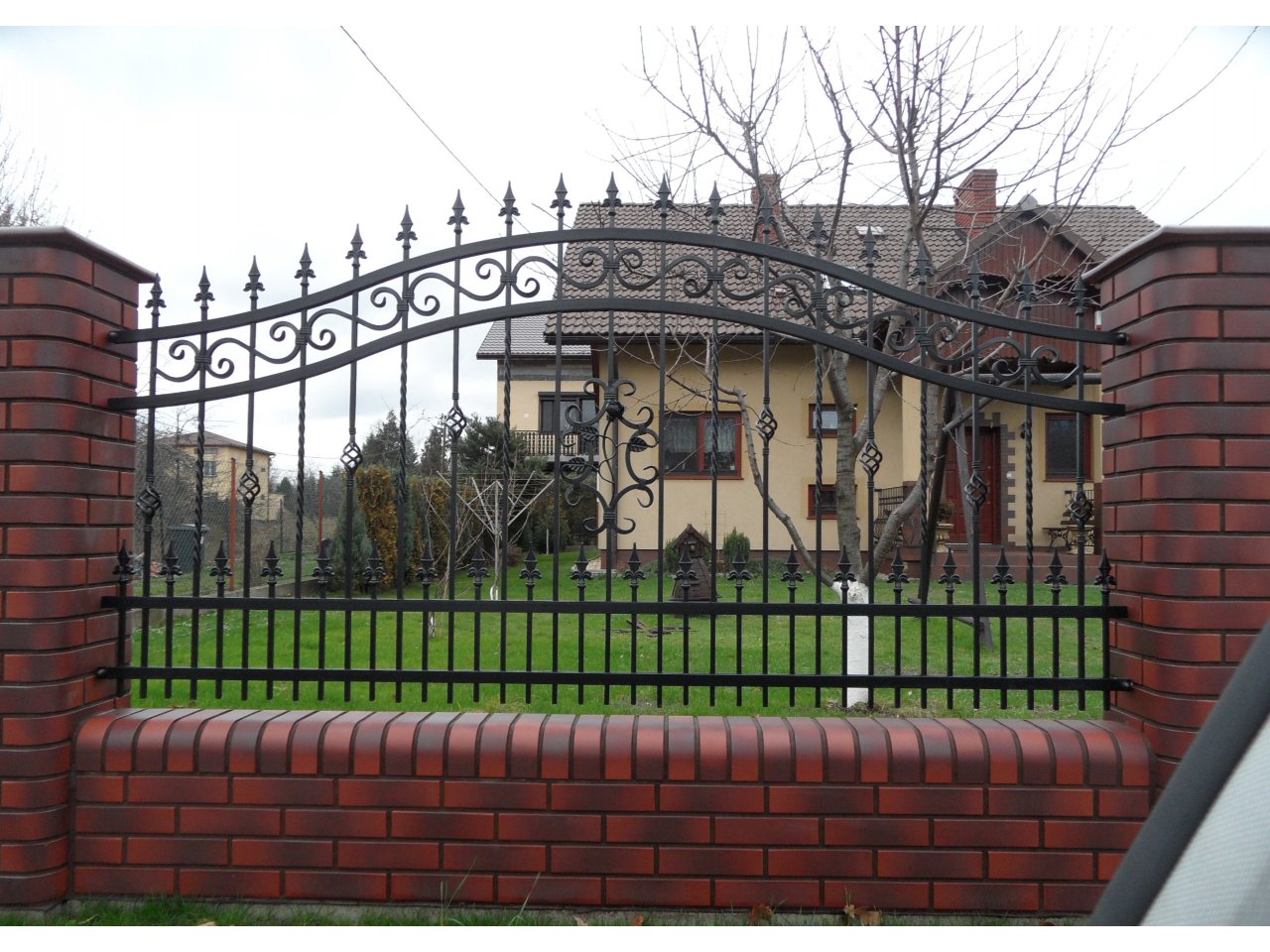 Ogrodzenie kute przęsła metalowe OK32