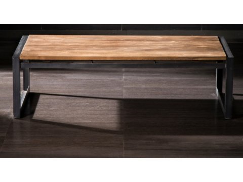 Schmiedetisch mit Holzplatte SK02