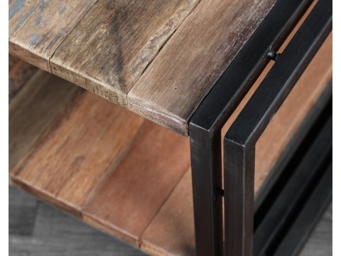 Schmiedetisch mit Holzplatte SK02