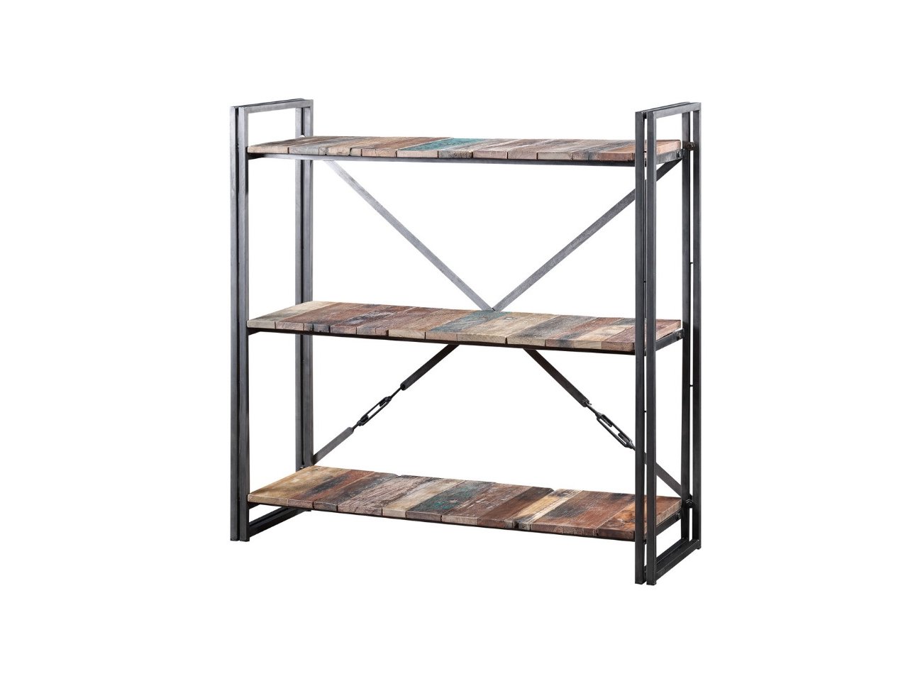 Schmiedetisch mit Holzplatte SK05