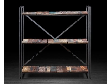 Schmiedetisch mit Holzplatte SK05
