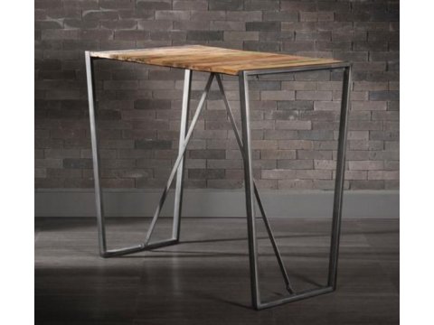 Schmiedetisch mit Holzplatte SK05