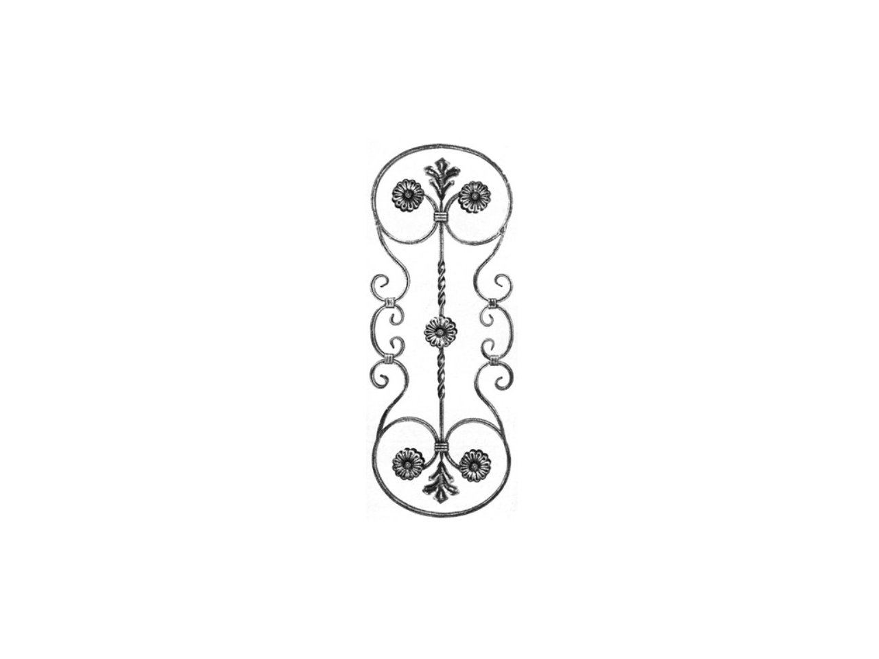 Rozeta Kuta Ornament Stalowy RO.056