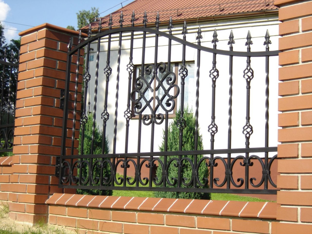 Ogrodzenie kute przęsła stalowe OK58