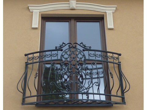 Balustrada kuta zewnętrzna barierka okno BKZ0029
