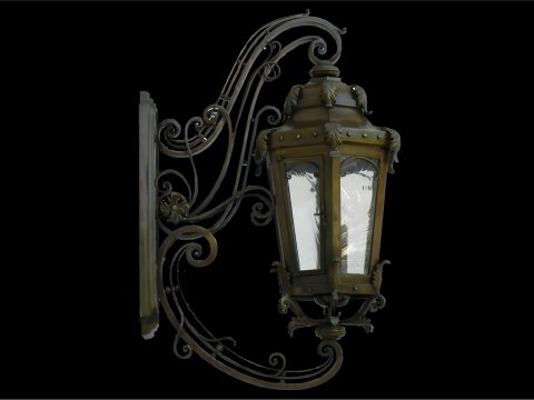 Lampe aus geschmiedetem...