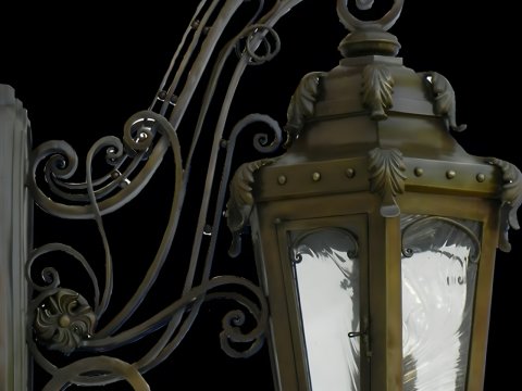 Lampe aus geschmiedetem...