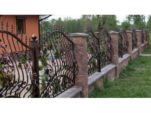 Ogrodzenie kute przęsła stalowe OK01
