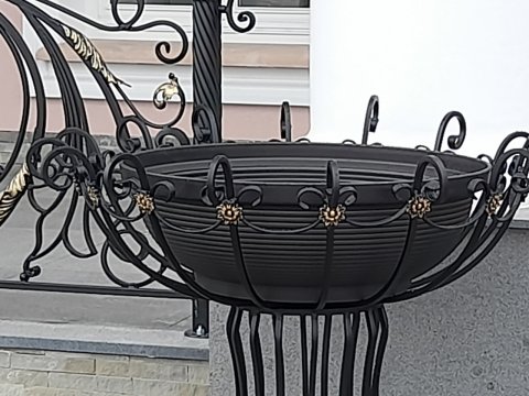 Geschmiedetes Gartenblumenbeet