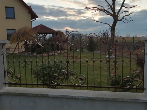 Ogrodzenie kute z motywem...