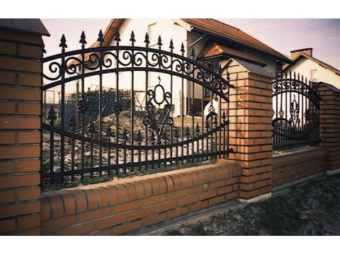 Ogrodzenie kute przęsła metalowe OK22