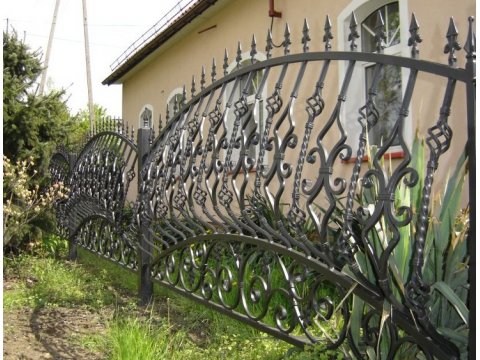 Ogrodzenie kute przęsła metalowe OK26