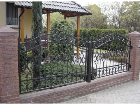 Ogrodzenie kute przęsła metalowe OK27