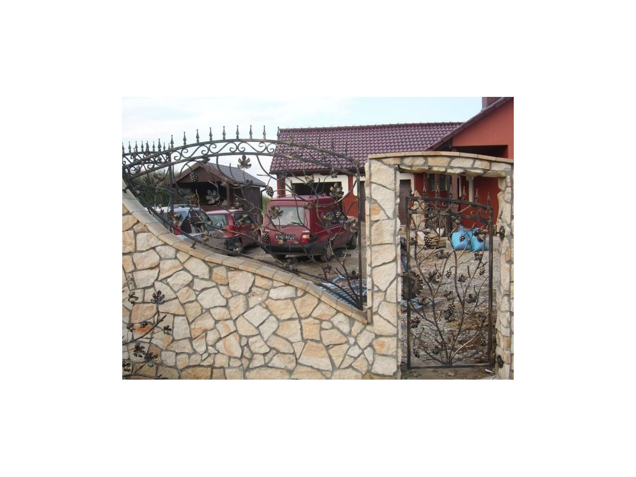 Ogrodzenie kute przęsła metalowe OK41