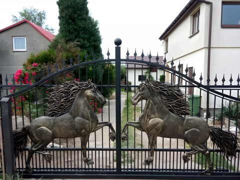 Geschmiedetes eingangstor...