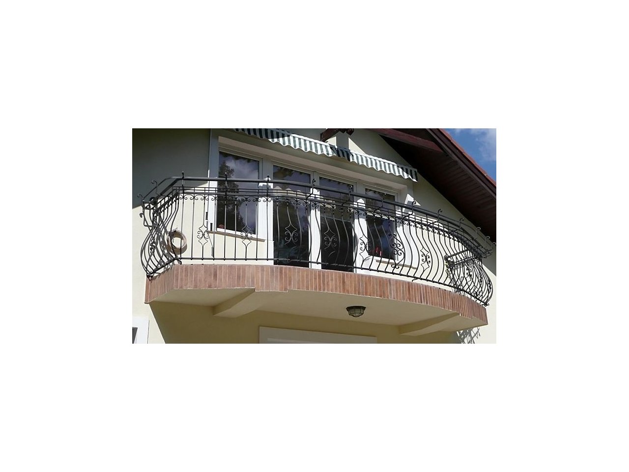 Balustrada kuta zewnętrzna balkon BKZ0039
