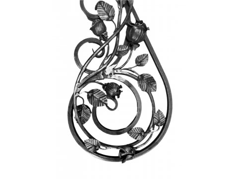 Rozeta kuta z różami...