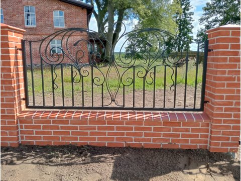 Ogrodzenie kute secesja...