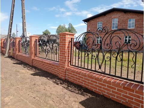 Ogrodzenie kute secesja...