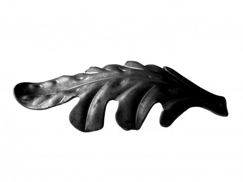 Stalowy liść kuty wygięty...