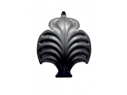 Stalowy liść kuty 100x72mm...