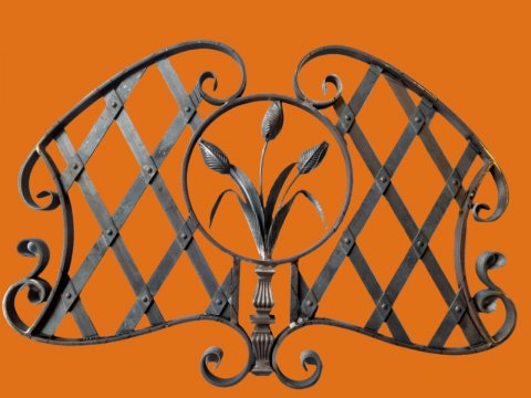 Geschmiedete Rosette mit...