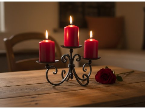 Geschmiedetekerzenständer...