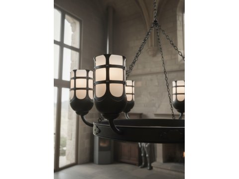 Metall geschmiedete lampe...