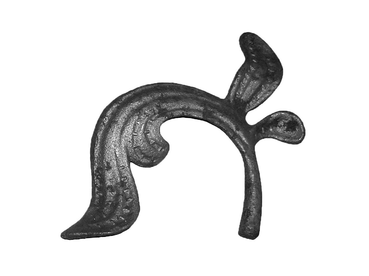 Stalowy kuty liść 180x115mm Stalowy kuty liść 180x115mm