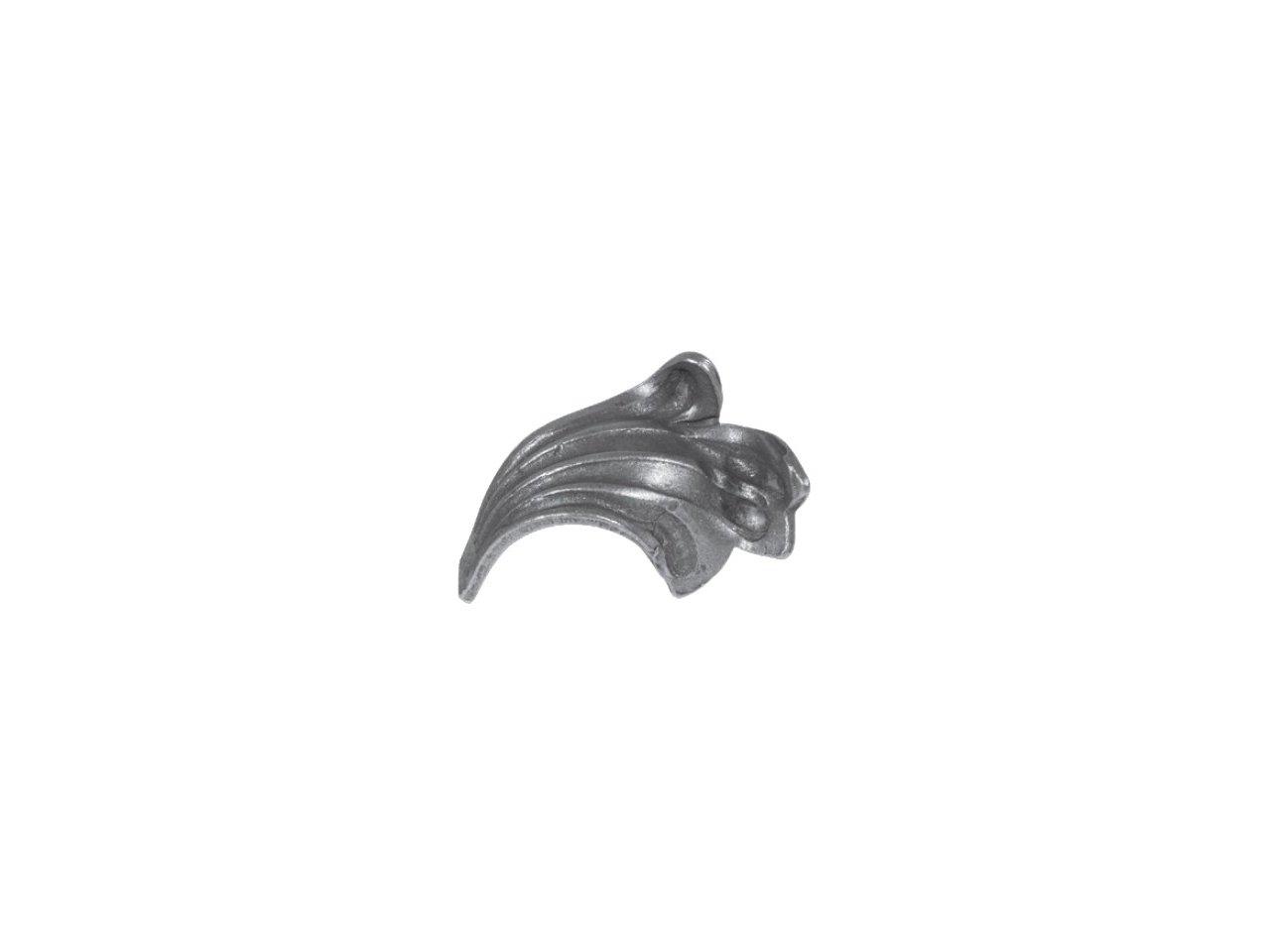 Stalowy kuty kwiat 55x90mm Stalowy kuty kwiat 55x90mm
