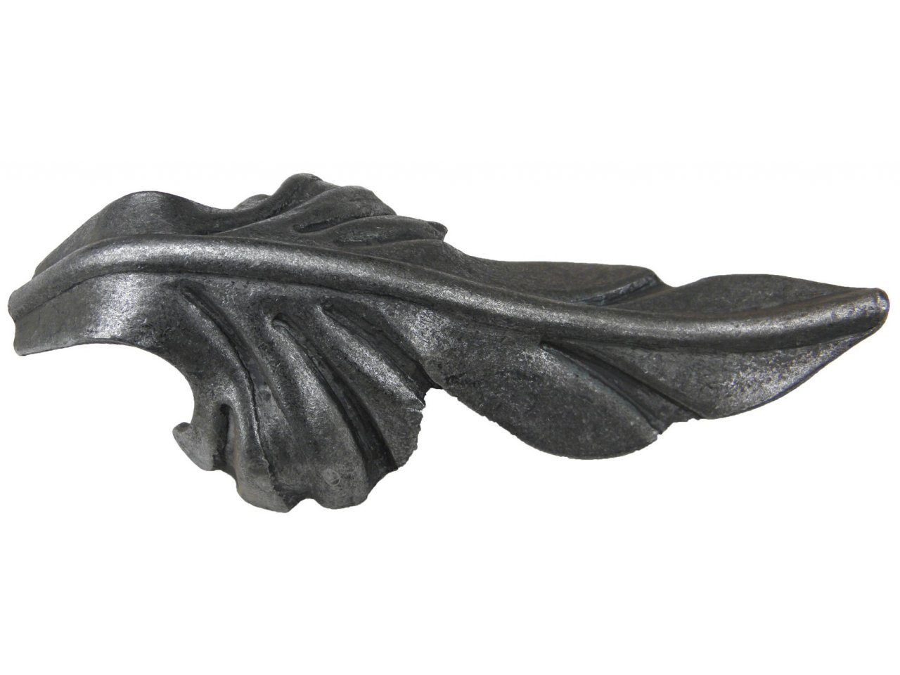 Metalowy liść kuty 165x60mm Metalowy liść kuty 165x60mm